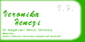 veronika henczi business card